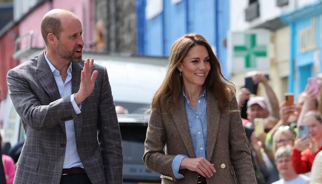 William und Kate an ihrem Hochzeitstag in Schottland.