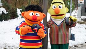 Neue Ernie und Bert Ampel in Hamburg