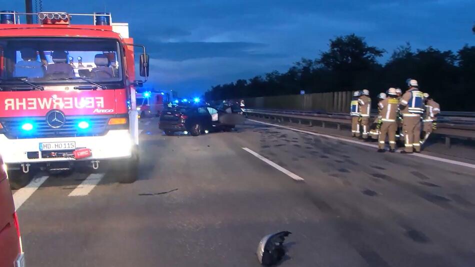 Verkehrsunfall auf A6