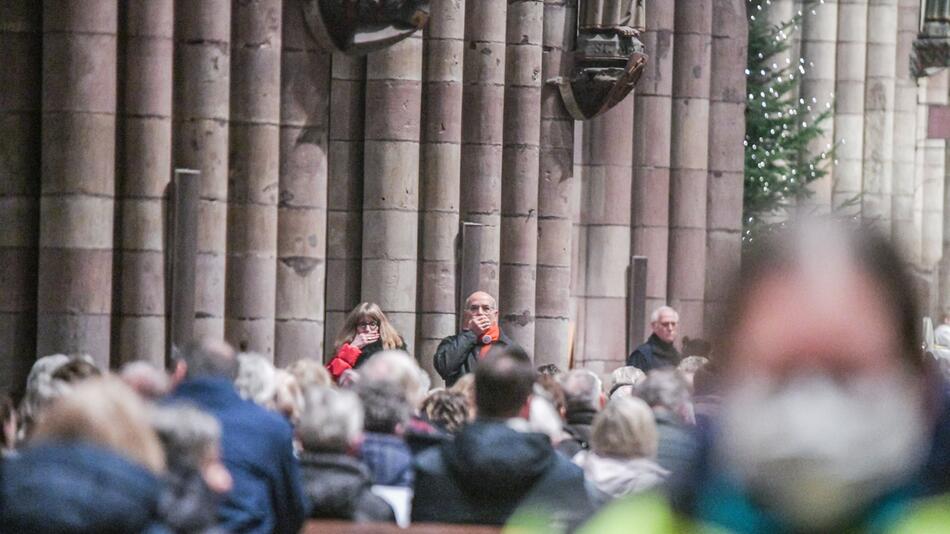 Protest im Freiburger Münster