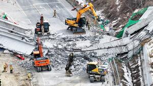 Brückeneinsturz auf Autobahnbaustelle in Südkorea