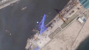 Satellitenbilder zeigen havariertes Kriegsschiff in Nordkorea