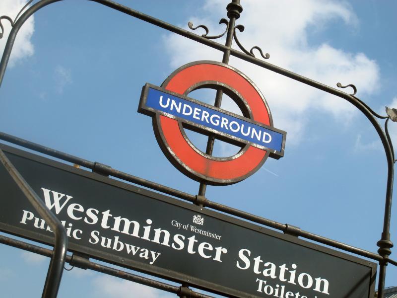 U-Bahnstation Westminster in London