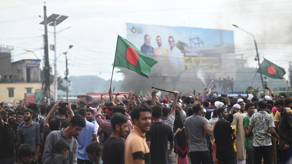 Protestierende in Bangladesch