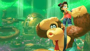 Screenshot aus dem Videospiel "Donkey Kong Bananza"