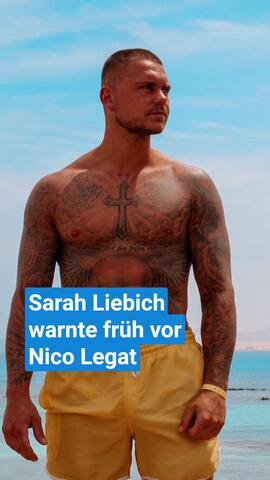 Sarah Liebich warnte früh vor Nico Legat