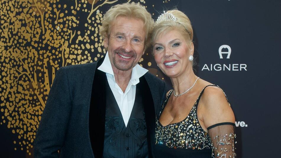 Thomas Gottschalk und Karina bei einem Event letztes Jahr.