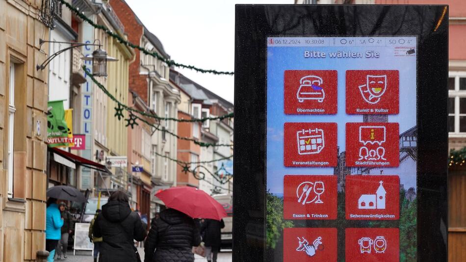 Interaktive Touchscreen-Tafeln für Touristen