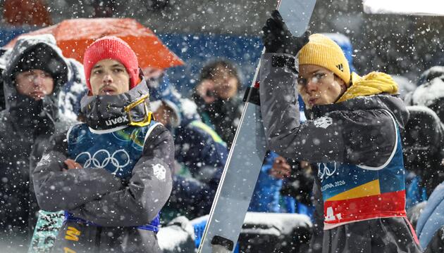 Philipp Raimund und Andreas Wellinger