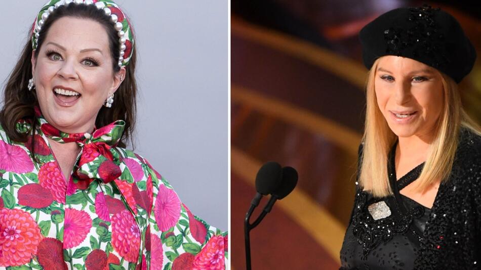 Melissa McCarthy (l.) und Barbra Streisand haben offenbar kein Problem miteinander.