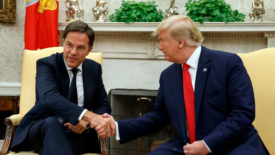 Mark Rutte und Donald Trump