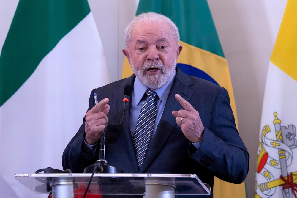Brasiliens Präsident Luiz Inacio Lula da Silva während seines Staatsbesuchs in Italien