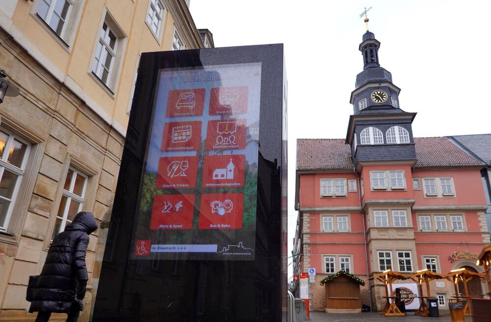 Interaktive Touchscreen-Tafeln für Touristen