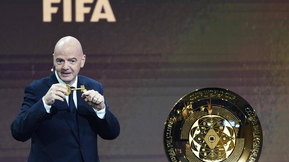 Fifa-Präsident Gianni Infantino während der Auslosung der Klub-WM im Dezember 2024.