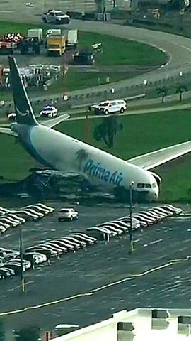 Inferno am Flughafen Miami: Amazon-Boeing verunglückt – mindestens fünf Tote