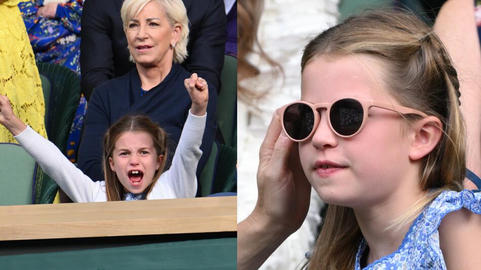 Jubelstürme und rosa Sonnenbrille: Prinzessin Charlotte begeistert bei Wimbledon-Finale
