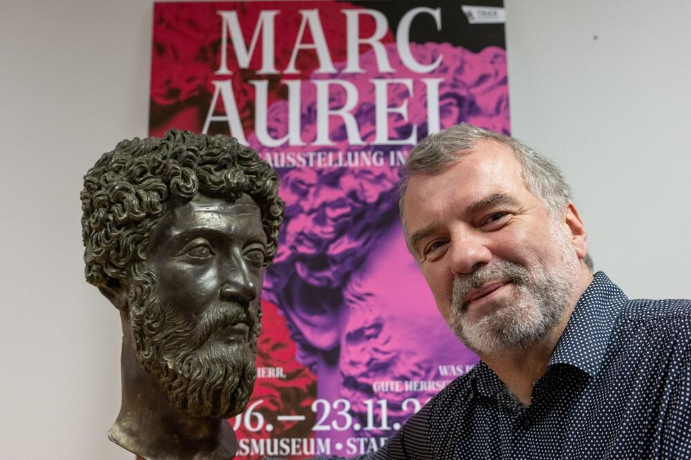 Vorbereitungen zur Marc Aurel-Ausstellung in Trier