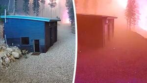 Ring-Kamera filmt Flammenhölle: Inferno hüllt Hütte in Utah ein