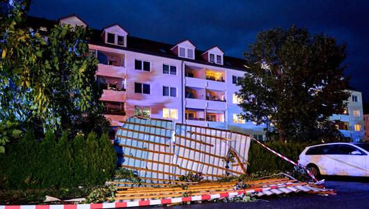 Unwetter in Fürstenwalde