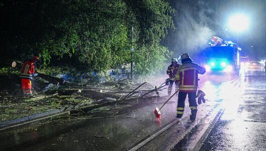 Eine Unwetterzelle trifft den Ostalbkreis