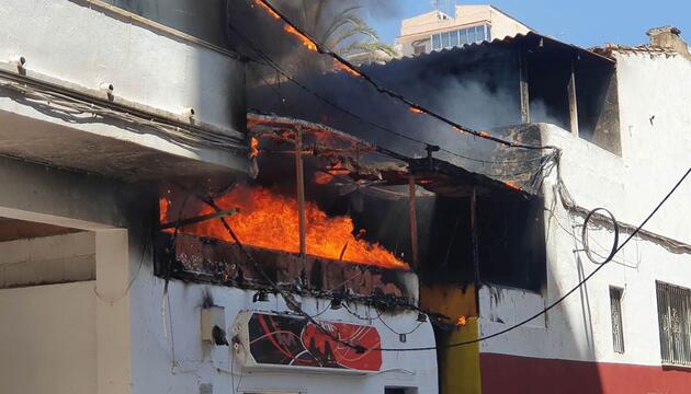 Feuer in einem Restaurant auf Mallorca