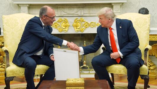 US-Präsident Trump empfängt Bundeskanzler Merz
