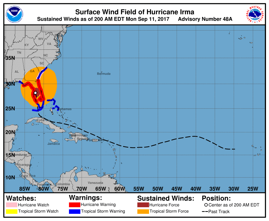 Hurrikan, Hurrikan irma, Irma, Wind, Bundesstaat, Florida, Alabama, Georgia