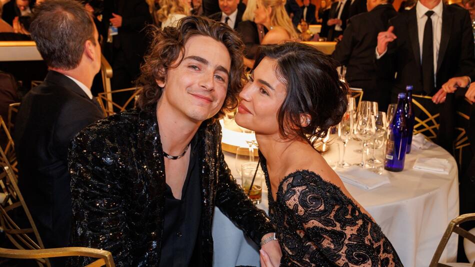 Timothée Chalamet und Kylie Jenner bei den Golden Globes im Januar.