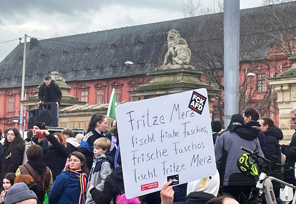 Demonstration zur Migrationspolitik – Mainz