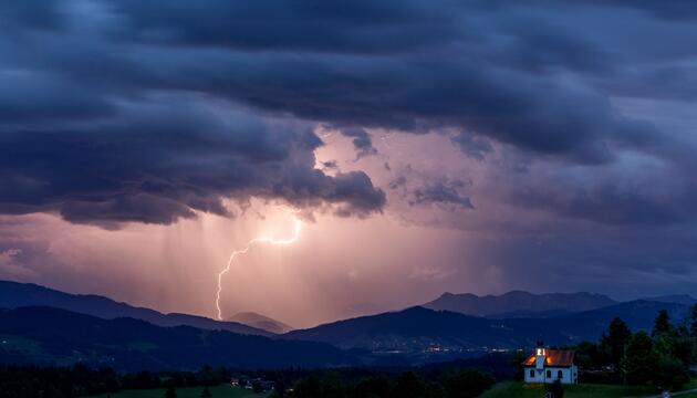 Gewitter in Bayern
