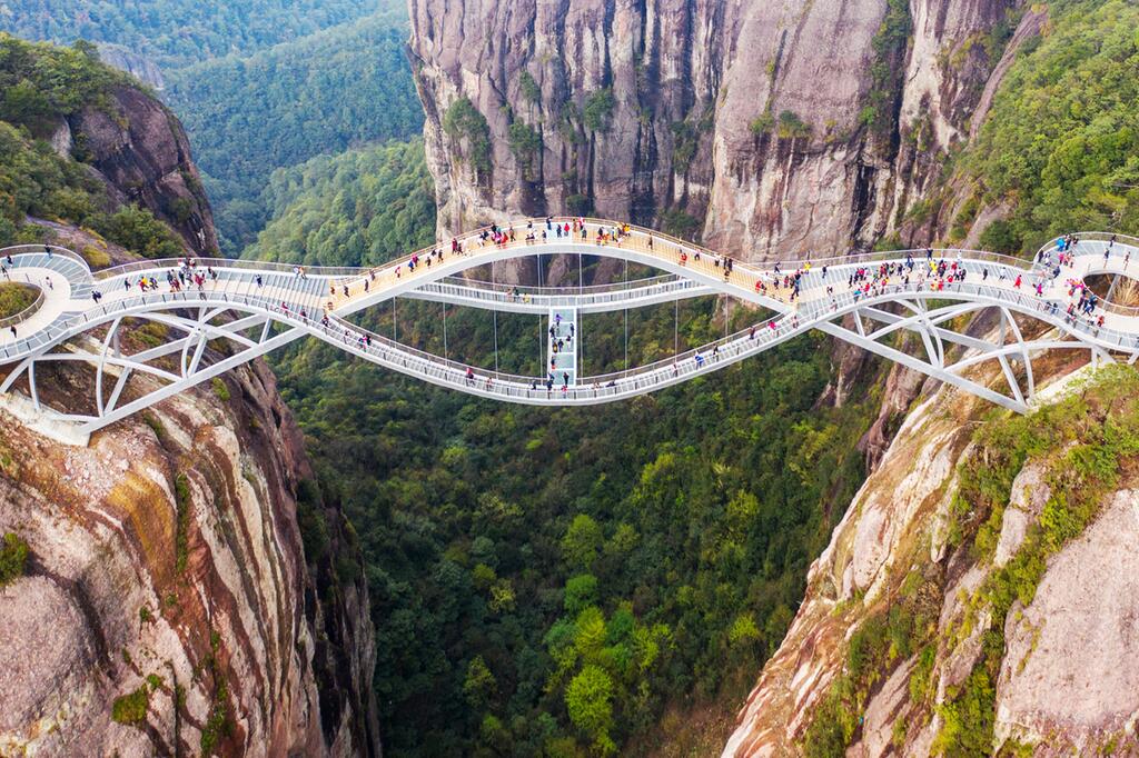 Ruyi-Brücke in der ostchinesischen Provinz Zhejiang.