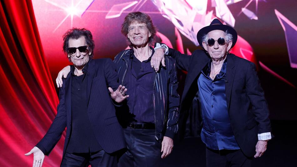 Ron Wood, Mick Jagger und Keith Richards (v.l.) sind die berühmten Rolling Stones.