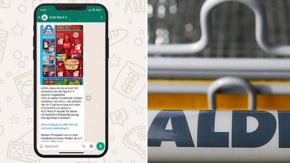 Neuer Dienst: Aldi-Prospekte gibt es jetzt über WhatsApp