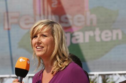 Der ZDF-Fernsehgarten mit Moderatorin Andrea Kiewel.