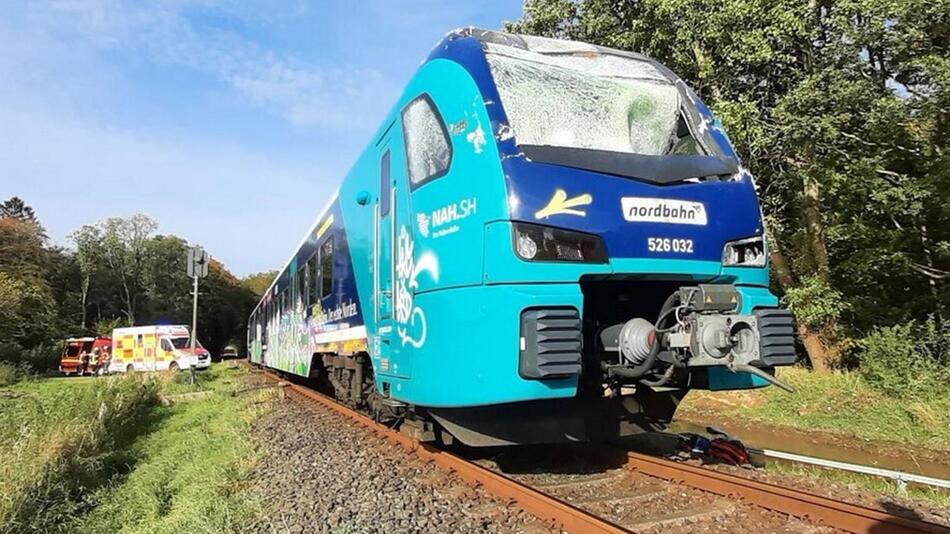 Zug der Nordbahn kollidiert mit Baum