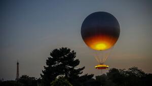 Olympischer Ballon in Paris steigt wieder auf
