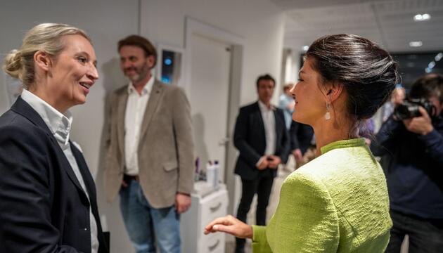 TV-Duell zwischen AfD-Chefin Weidel und BSW-Gründerin Wagenknecht