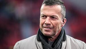 TV-Experte Lothar Matthäus während der Europa League in Leverkusen