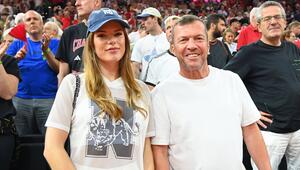 Lothar Matthäus mit seiner Freundin Theresa im SAP Garden.