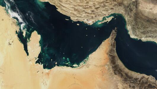Satellitenaufnahme des Persischen Golfs