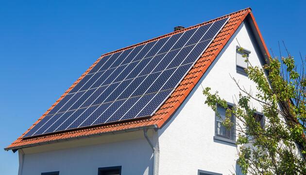 Photovoltaikanlage auf einem Dach