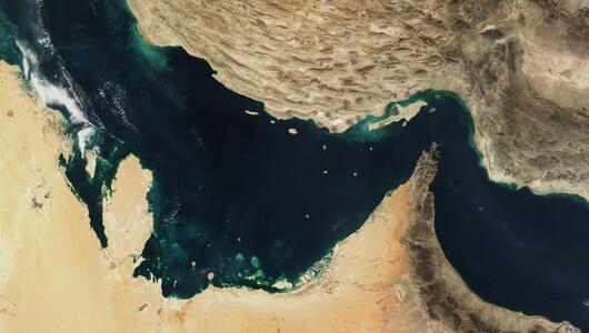 Satellitenaufnahme des Persischen Golfs