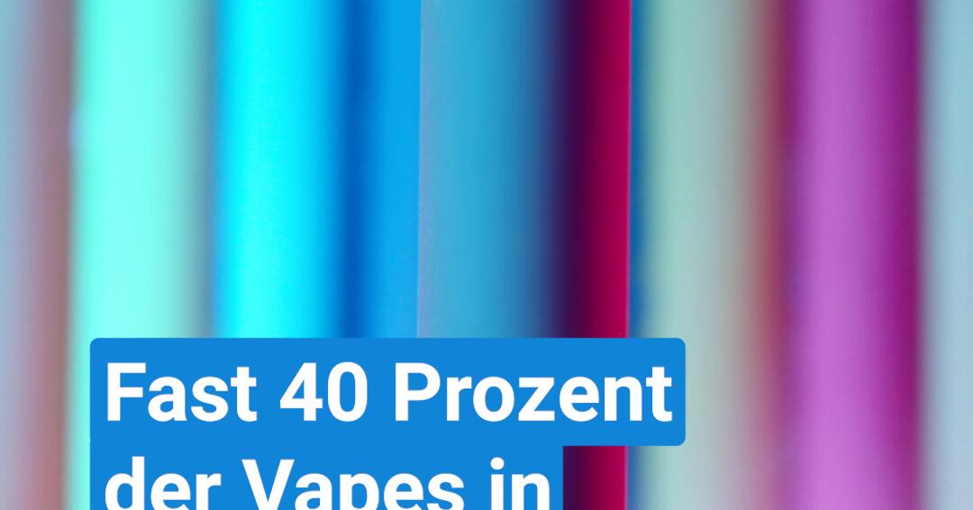 Fast 40 Prozent der Vapes in Deutschland sind verboten - Video | WEB.DE Fast 40 Prozent der Vapes in Deutschland sind verboten - Video | WEB.DE