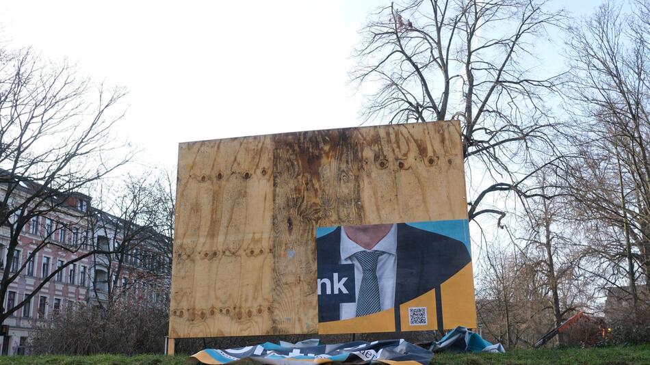 Wahlplakate in Leipzig