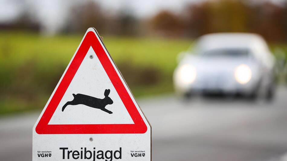 Straßenschild - Jagd