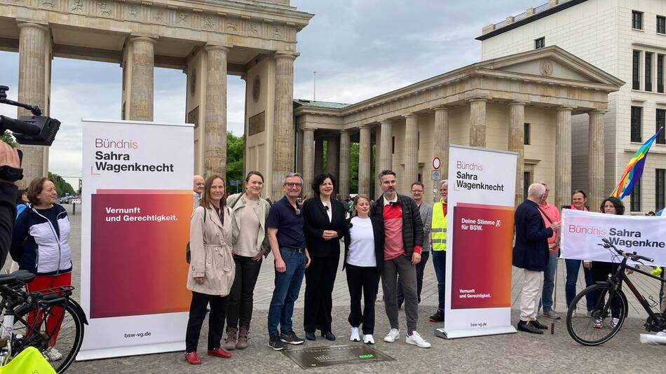 BSW-Termin vor Brandenburger Tor