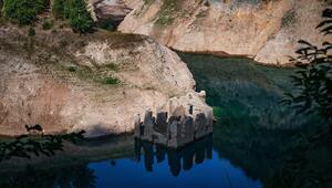 Das antike versunkene Zollhaus von Lignago am Lago di Valvestino