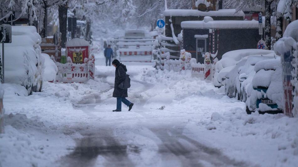 Wintereinbruch in Süddeutschland - München