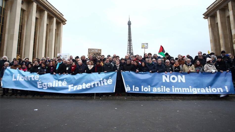 Protest in Frankreich gegen Migrationsgesetz