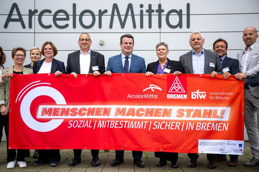 Bundesarbeitsminister Heil besucht Bremer Stahlwerk